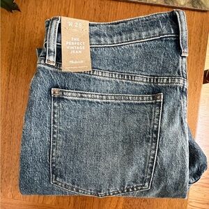 NWT Madewell Vintage Perfect Jean light wash size 28